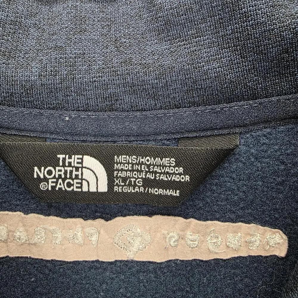 The North Face Jacket Mens XL Gray Windbreaker Full Zip Lined Pockets Logo